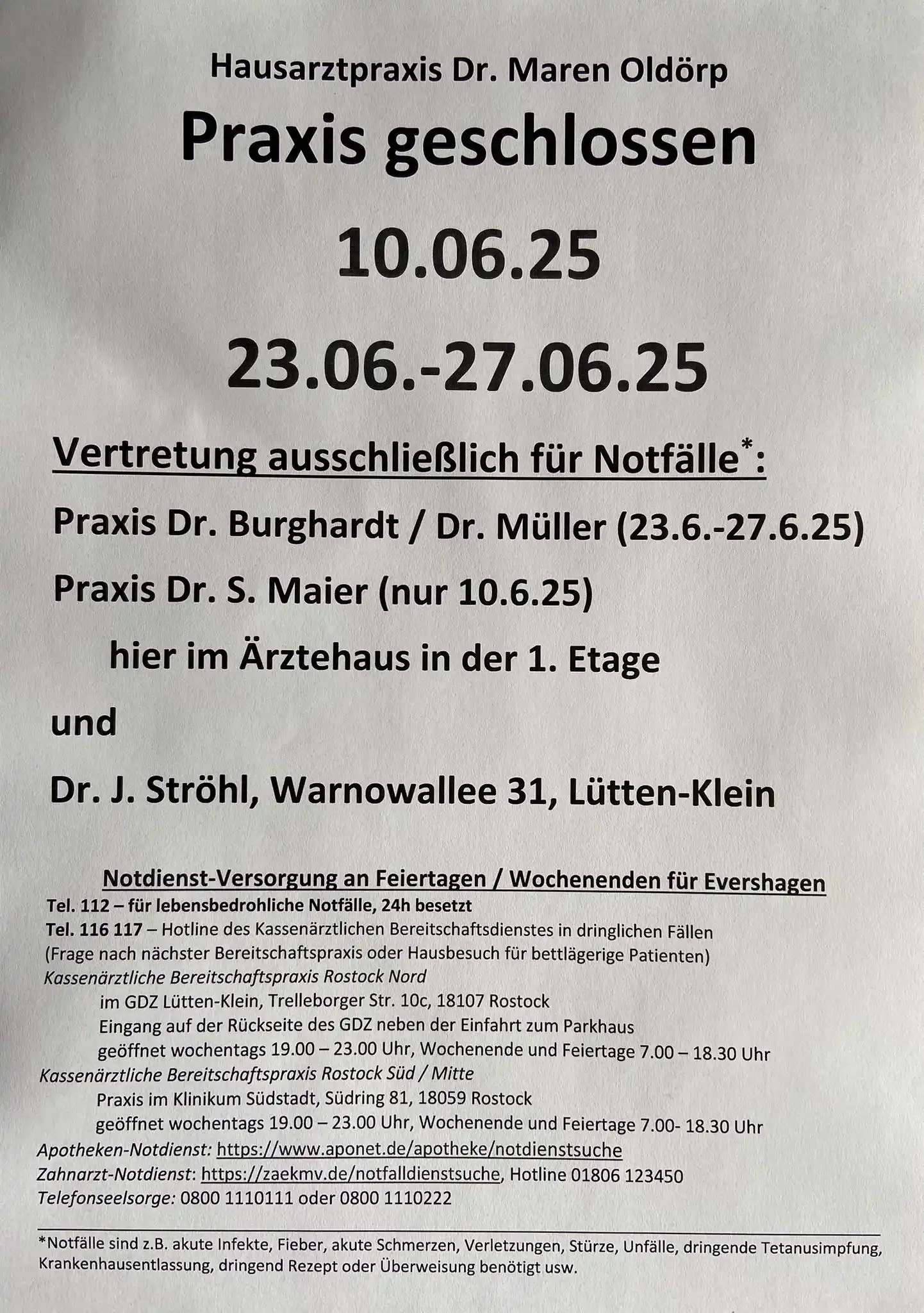 Praxis Oldörp Rostock post