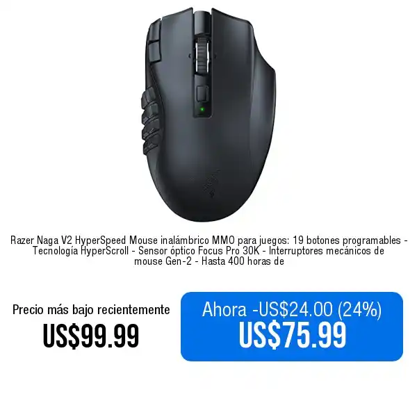 Image from Ofertas y Descuentos Colombia: Comprar ➡️ www.amazon.com/dp/B0BGJT87N2?tag=co0fa-20 Razer Naga V2 Hy...