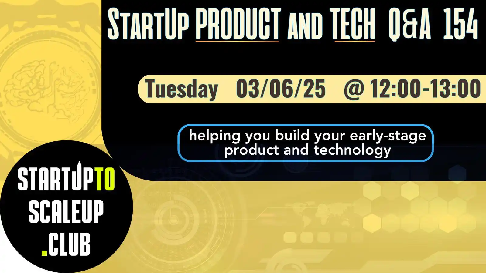 Image from StartUp to ScaleUP Club: Have you registered to join our 154th 𝗦𝘁𝗮𝗿𝘁𝗨𝗽 𝗣𝗥𝗢𝗗𝗨𝗖𝗧 𝗮...