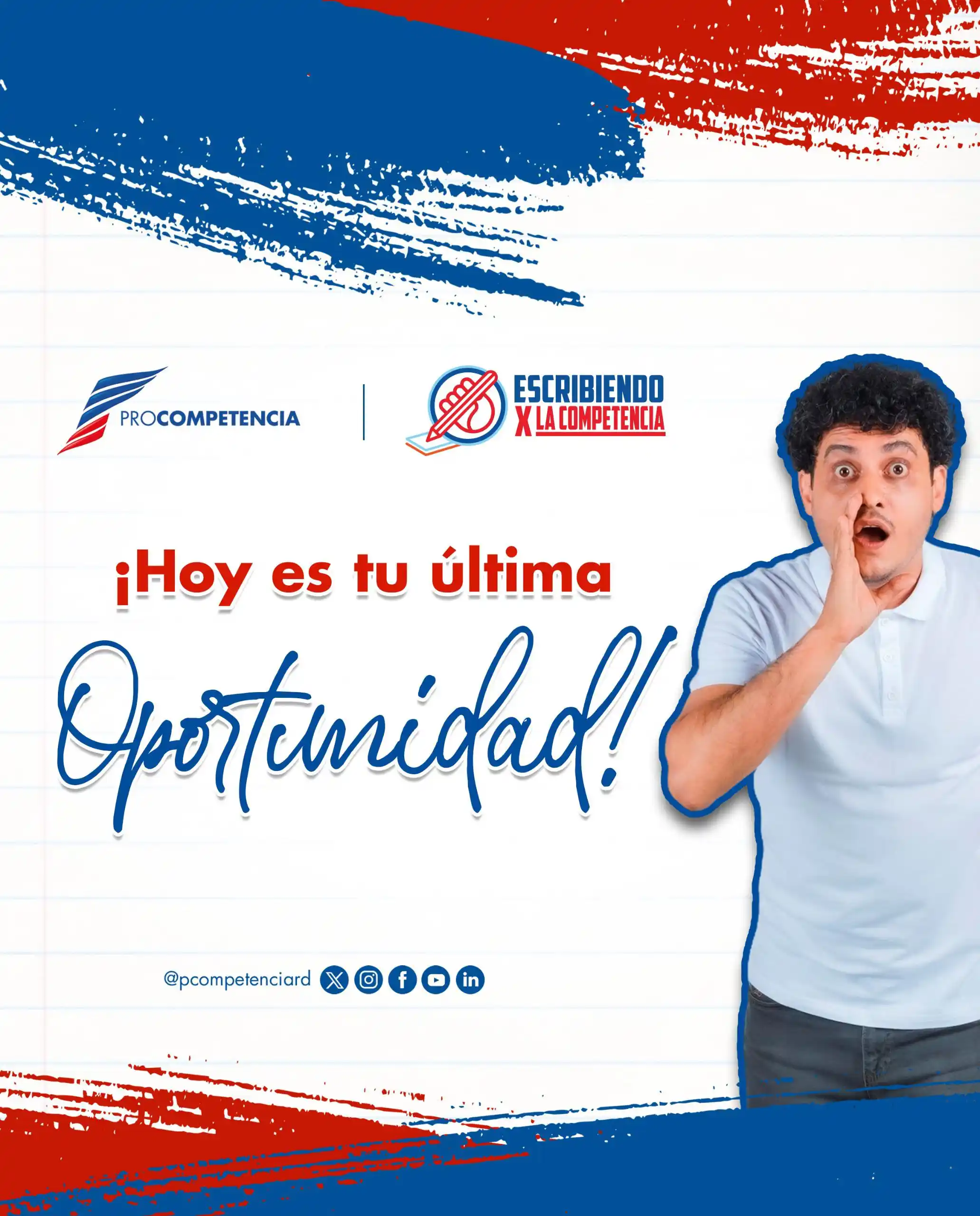 Image from ProCompetencia RD: 📢 ¡Hoy es tu última oportunidad! ¿Ya te inscribiste en Escribiendo p...