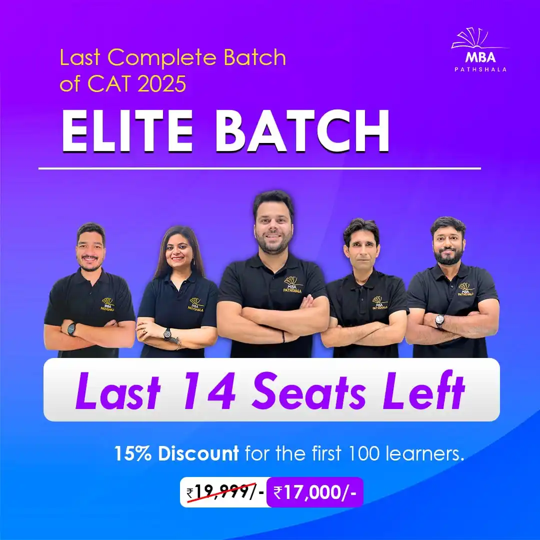 Image from MBA Pathshala : _Last 14 Seats Left to grab our 15% Discount_   📣 *Elite Batch for CA...