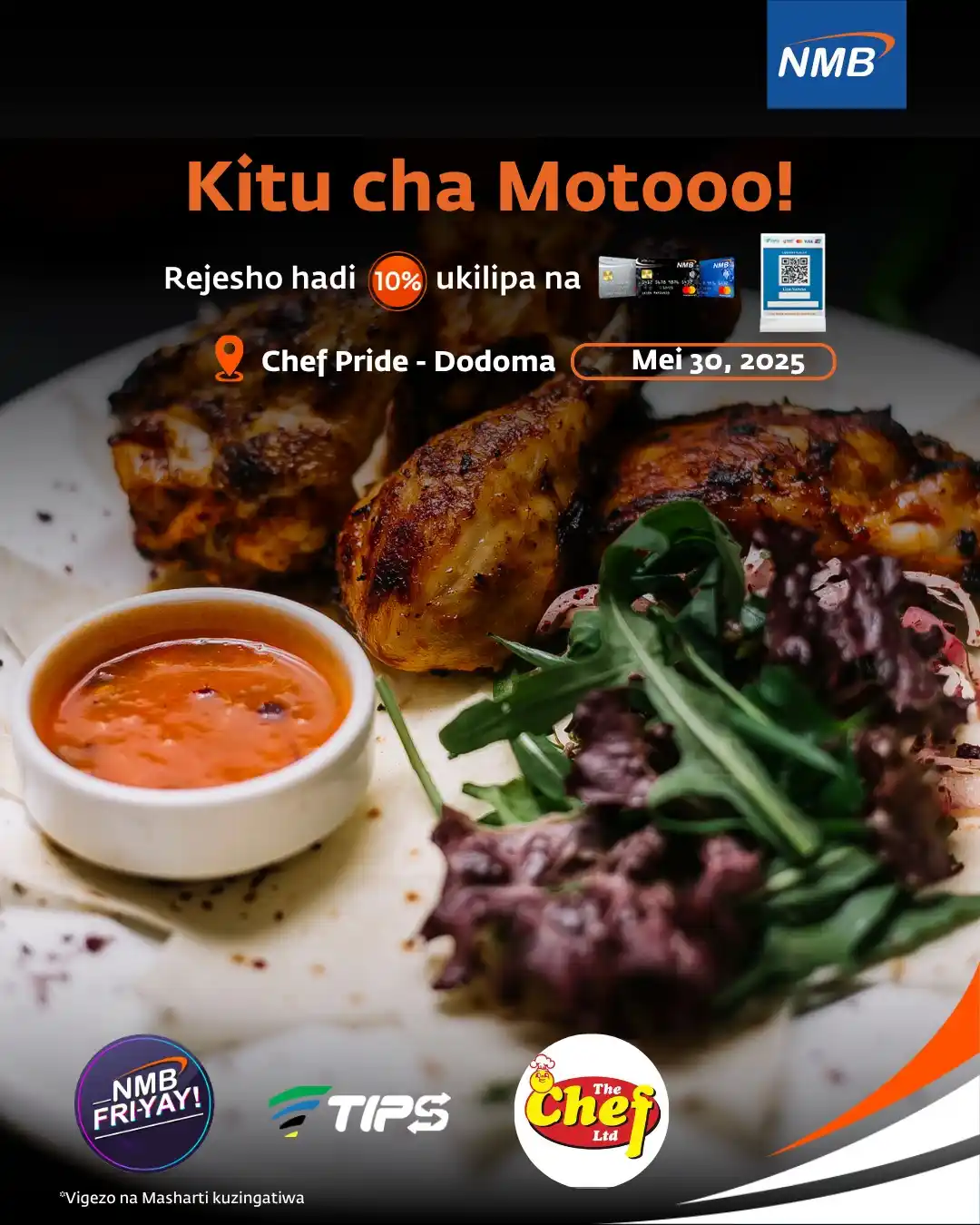 Image from NMB Bank Plc: Mapocho pocho ya weekend hii unapata, Chef Pride – Dodoma, na kufurahi...