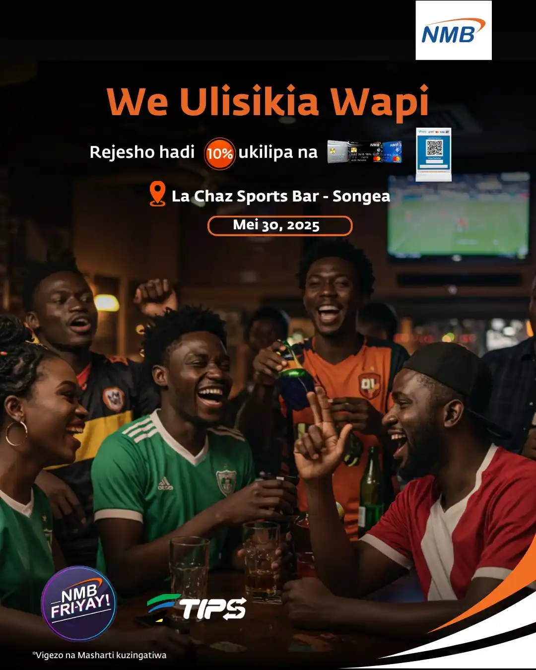 Image from NMB Bank Plc: Unakula na kunywa, unalipia bili yako na chenchi inarudi juuuu! We uli...