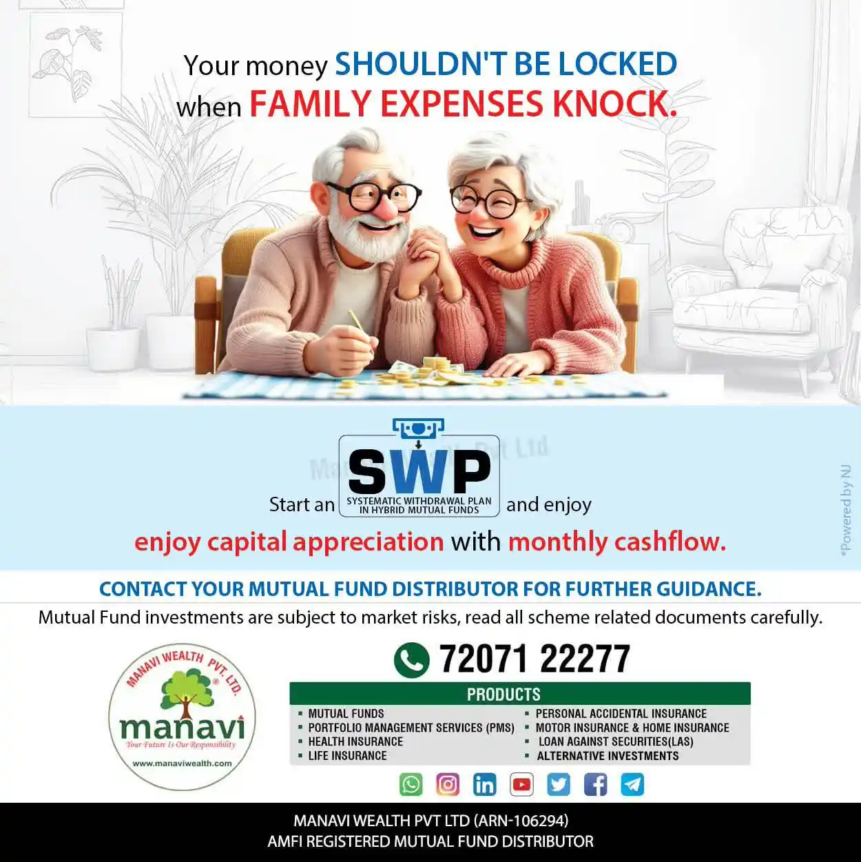 Image from Manavi Wealth®: *Would you rather keep your money idle or turn it into a steady cash f...