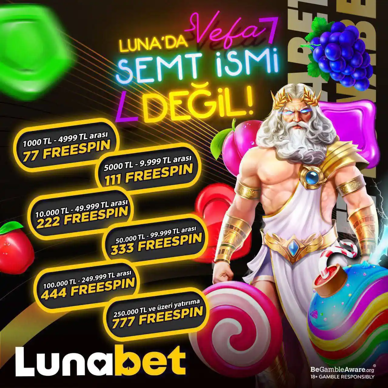 Image from KANAL LUNA: Haziran Özel VEFA Bonusu 😎 🔼Haziran Ayı Boyunca Lunabet’teki Yatırı...