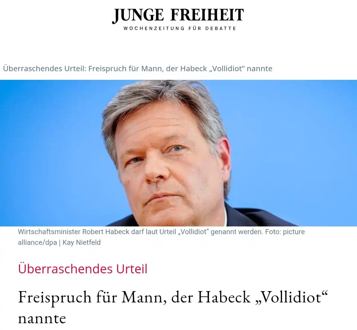 Image from AfD Bitterfeld-Wolfen: "Das Amtsgericht Passau hat einen Angeklagten freigesprochen, der den ...