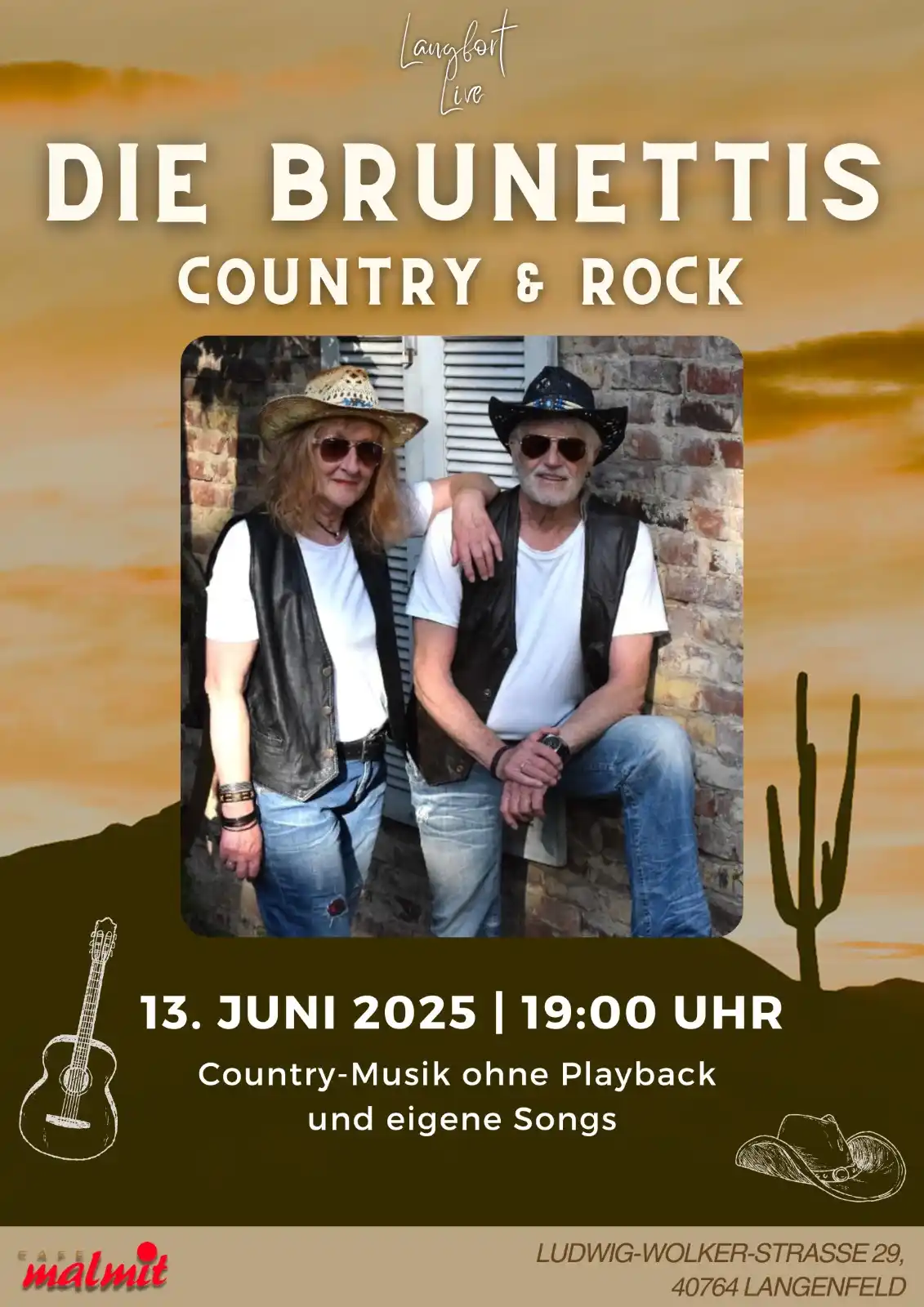 Image from Cafe Malmit: Der Eintritt ist frei ! Am Freitag den 13.6.25 Um 19 Uhr Erlebe mit...