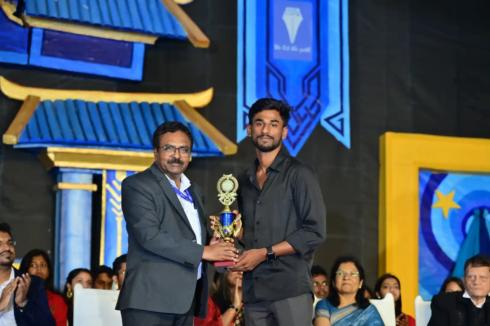Image from Malnad College of Engineering, Hassan.: ‘Individual Champion in Athletics’ (Boys Section) was presented to Cha...