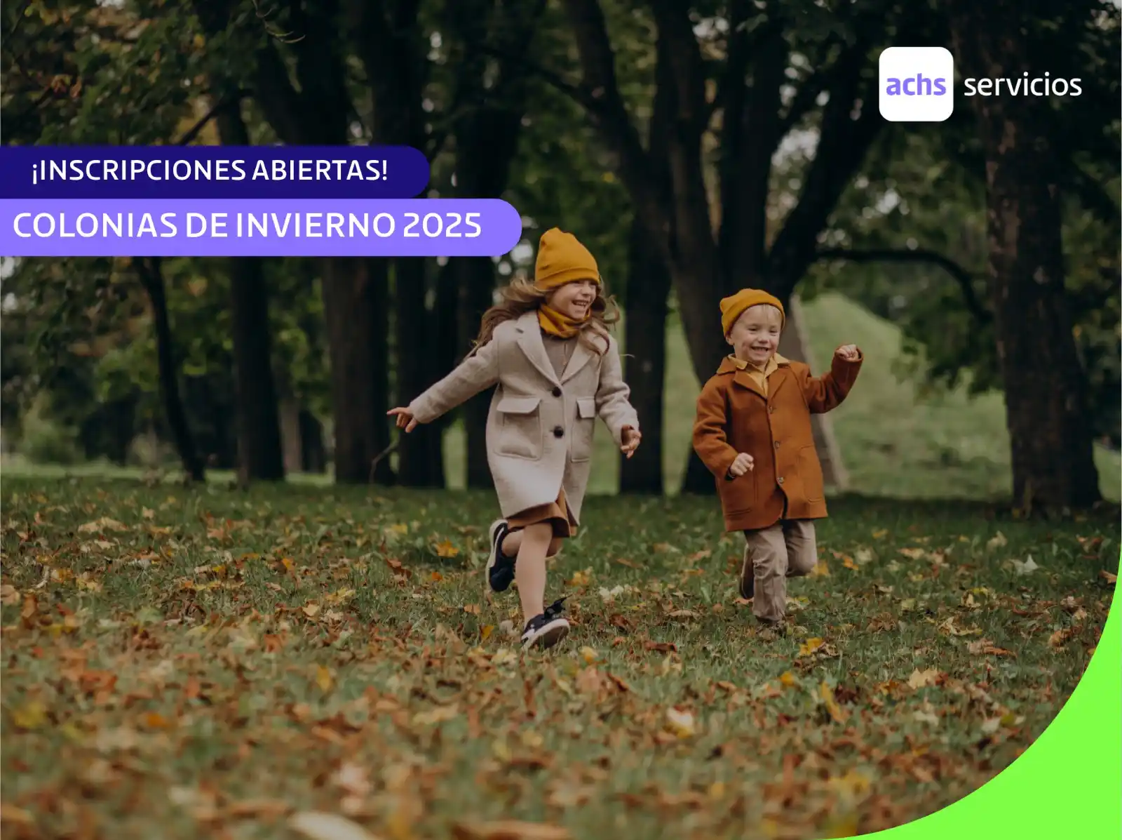 Image from 📣 Todo sobre Achs Servicios: ¡Inscripciones abiertas para Colonias de Invierno 2025! 🧒🏻👧🏻 A co...