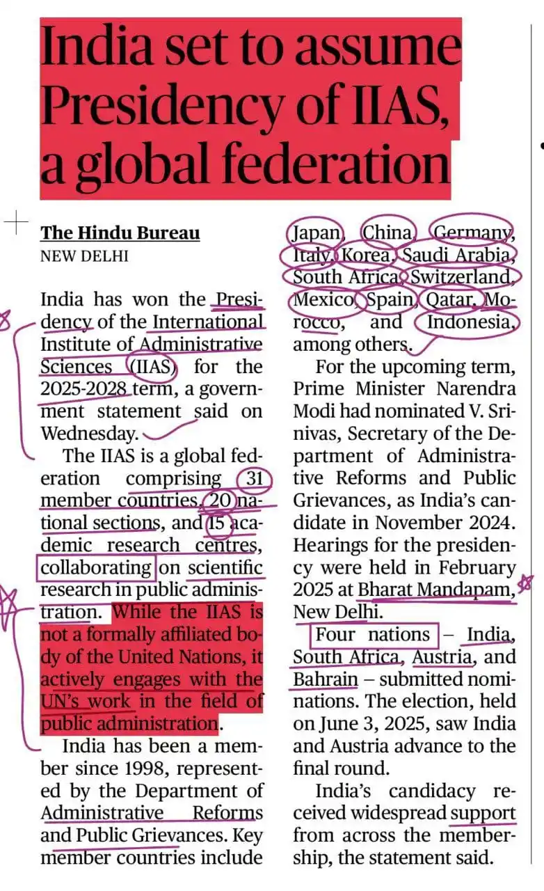 Image from UPSC IR UPSC UPSC UPSC UPSC™™ UPSC UPSC UPSC Upsc Upsc UPSC UPSC UPSC MPPSC MPPSC BPSC CGPSC CAPF: International institute of Administrative Science  UN related news  🔆...