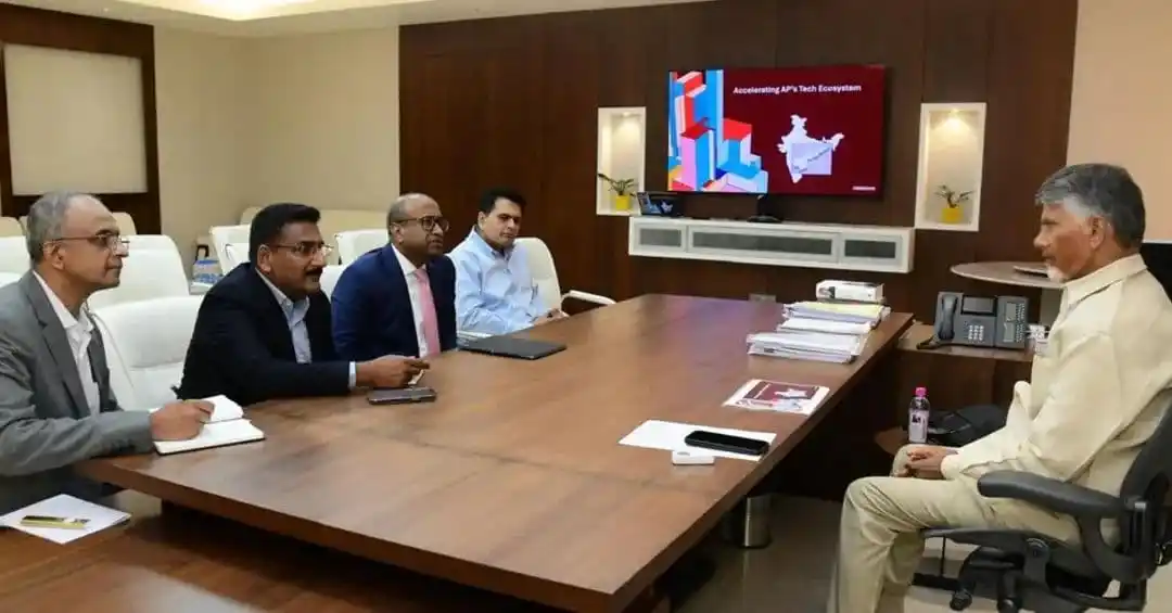 Image from Nara Chandrababu Naidu | CBN | TDP: Met with a Nasscom delegation, comprising President Mr Rajesh Nambiar;...