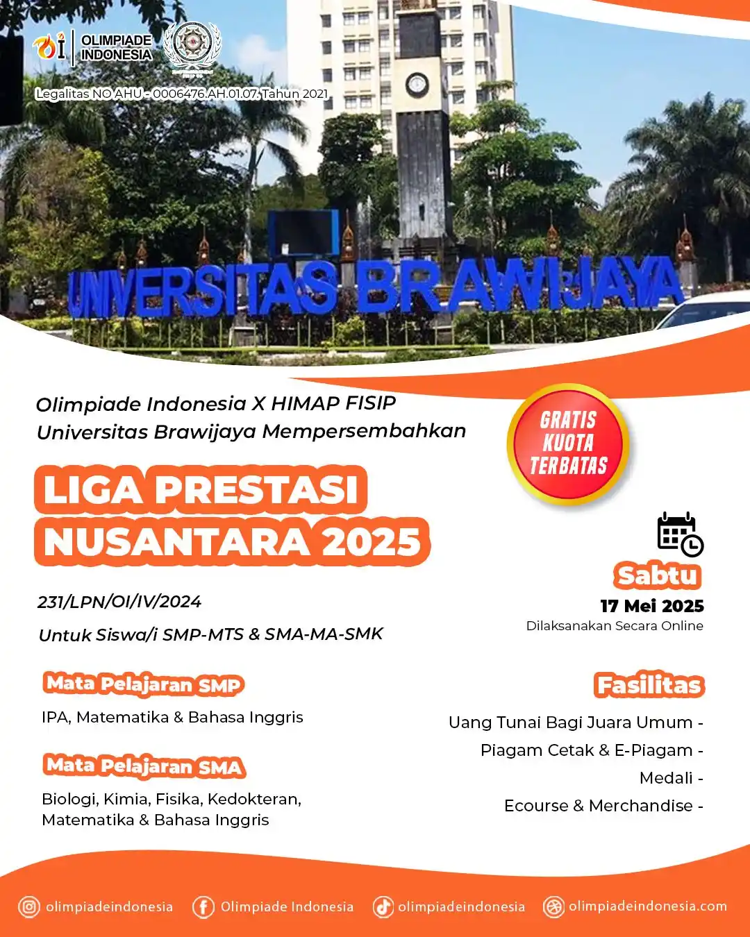 Image from OLIMPIADE INDONESIA: 🎉 PENGUMUMAN RESMI LPN 2025 SUDAH KELUAR! 🎉 Kalian yang ikut LPN, wa...