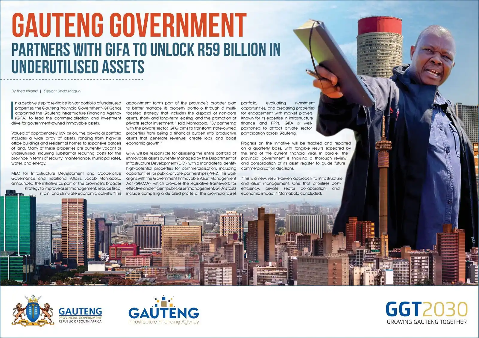 Image from Department of Infrastructure Development (DID): *🚨The Gauteng Provincial Government (GPG) has partnered with the Gove...