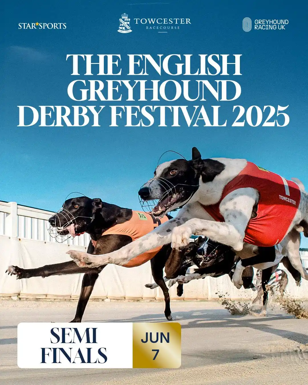 Image from Towcester Racecourse Greyhounds: 🎉It’s Derby Semi-Finals night at Towcester!🎉 🏁First race: 18:01 |�...