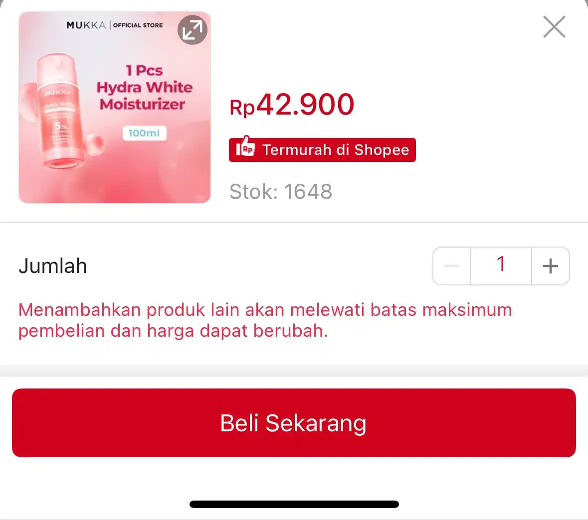 Image from Racun shopee: moisturizer mukka https://s.shopee.co.id/AUi2Le8o4c...