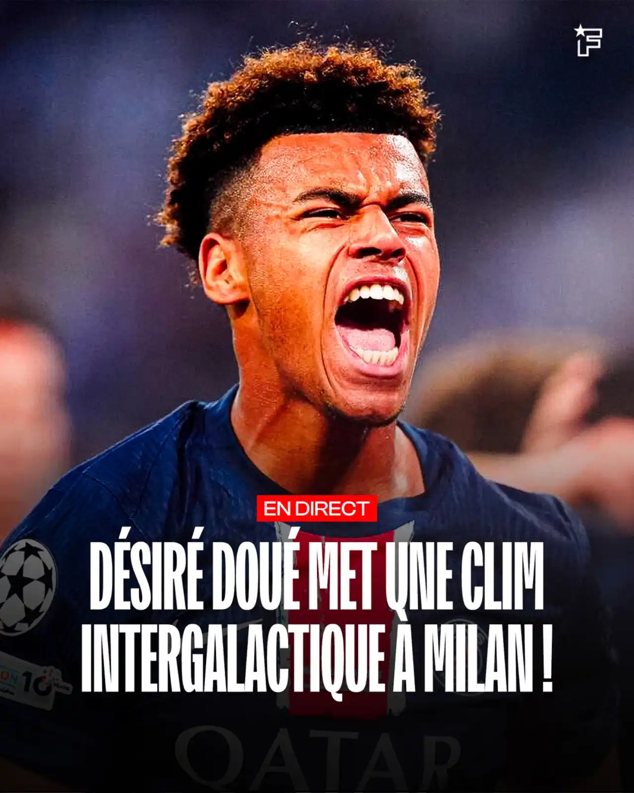 Image from Foot Mercato: 🔥 Paris démarre fort et mène 2-0 face à l'Inter Milan à la 20e minute...