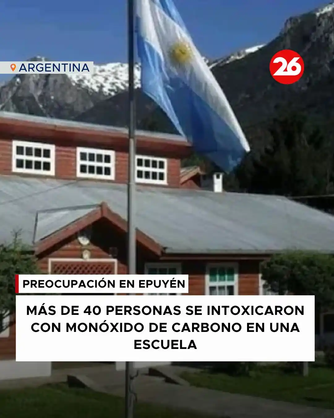 Image from Canal 26: 🔴 *PREOCUPACIÓN EN CHUBUT* https://bit.ly/3SUDGJf  ➡️ Más de 40 perso...