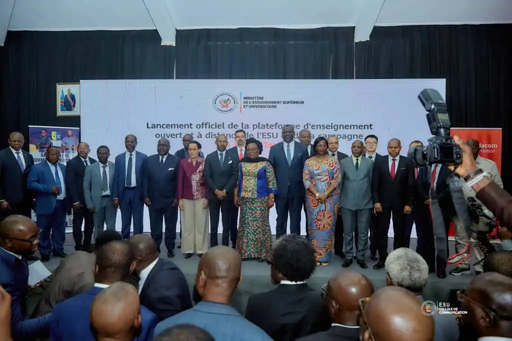 Image from ECHO.CD: *RDC : la ministre de l’ESU lance officiellement la plateforme nationa...