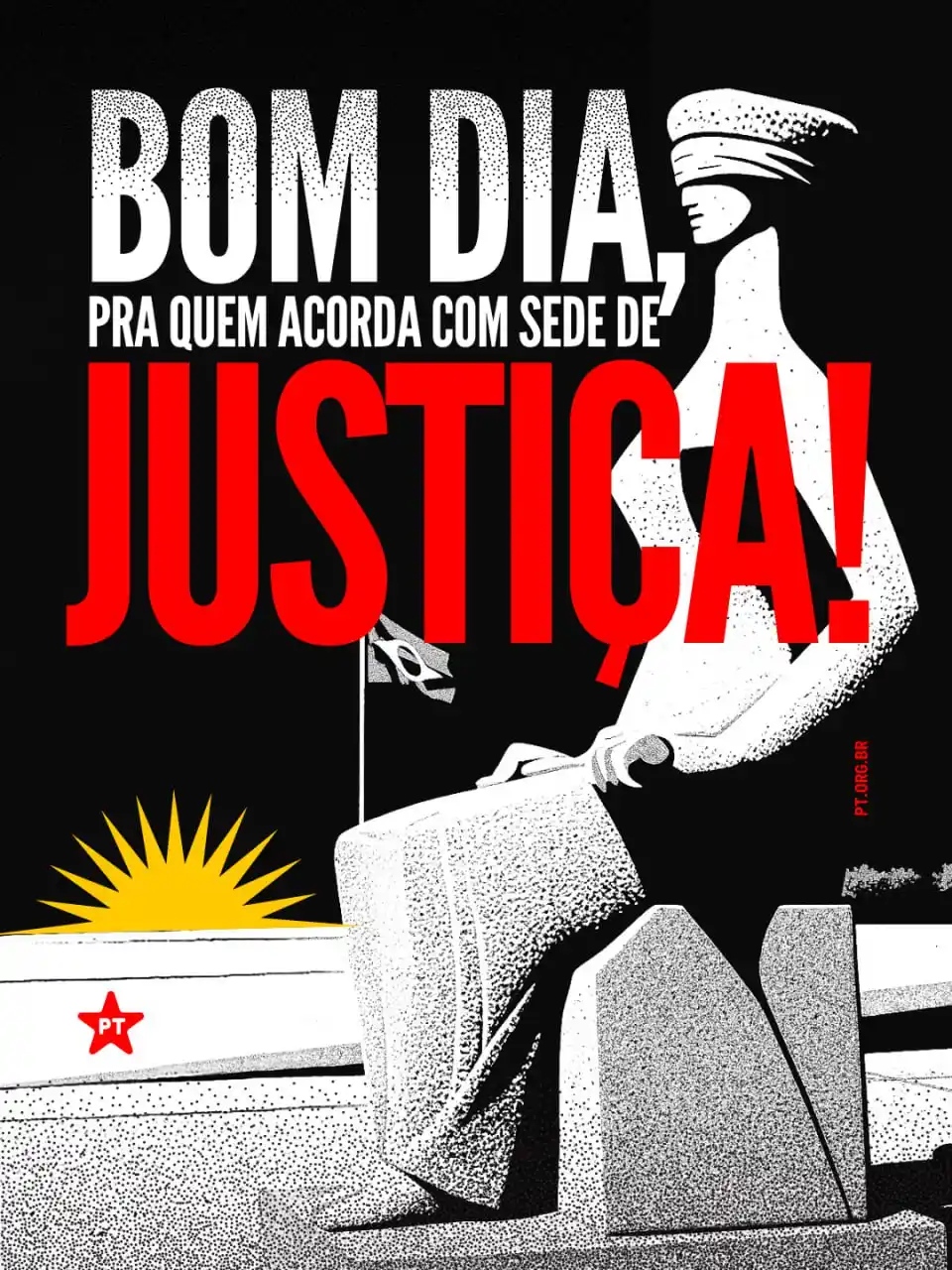 Image from Militância & Redes: ⚖️🌞 A justiça começa desde cedo. Hoje e sempre são dias de encarar os...