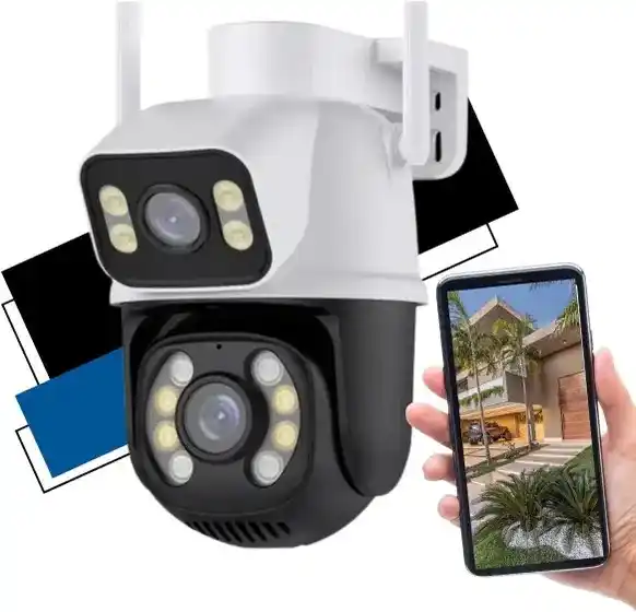 Image from Magazine Rafael Saturno Ofertas ,Descontos e Promoções (OFICIAL): *Camera Segurança Externa Lente Dupla Rastreamento A28 Visão Noturna P...