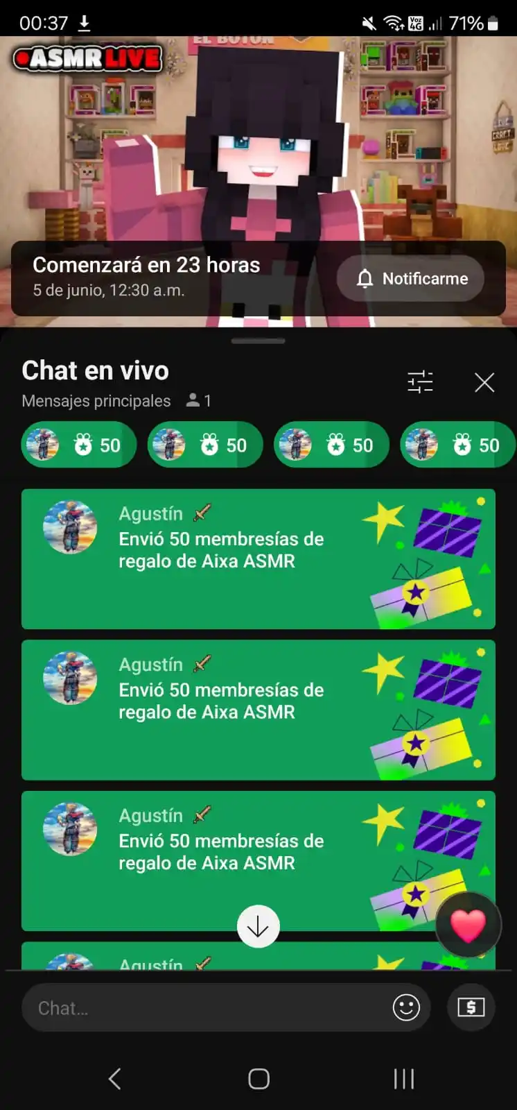 Image from Aixoners 💋: ESTOY EN SHOCK ABSOLUTO, me metí a ver el chat de la transmisión que h...