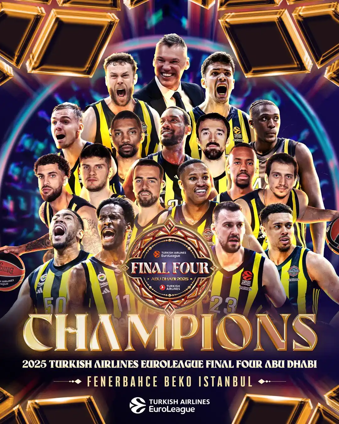 Image from @bilalbagis: EuroLeague Champions 🏆 !!! For the second time !! OLEY OLEY OLEY OL...