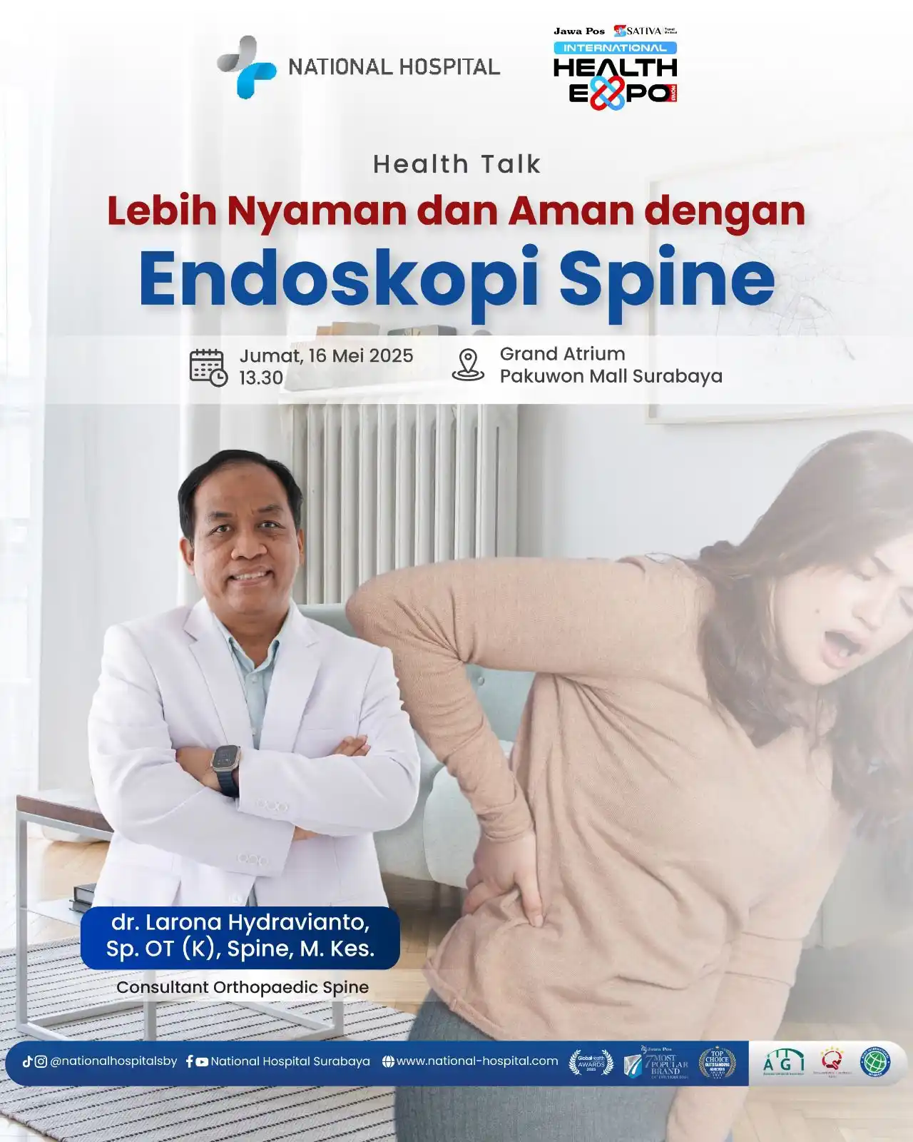 Image from NATIONAL HOSPITAL: HARI INI BANGET! Health Talk bersama dr. Larona, Sp.OT di Pakuwon Ma...