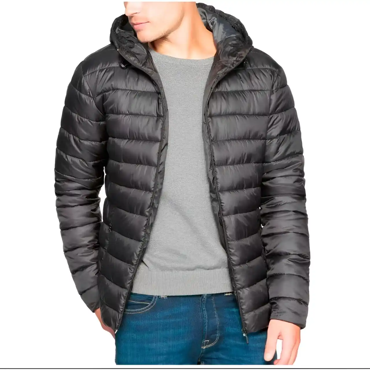 Image from Magazine Rafael Saturno Ofertas ,Descontos e Promoções (OFICIAL): *Jaqueta Bobojaco Impermeável Nylon Puffer Masculino com Bolsos e Capu...