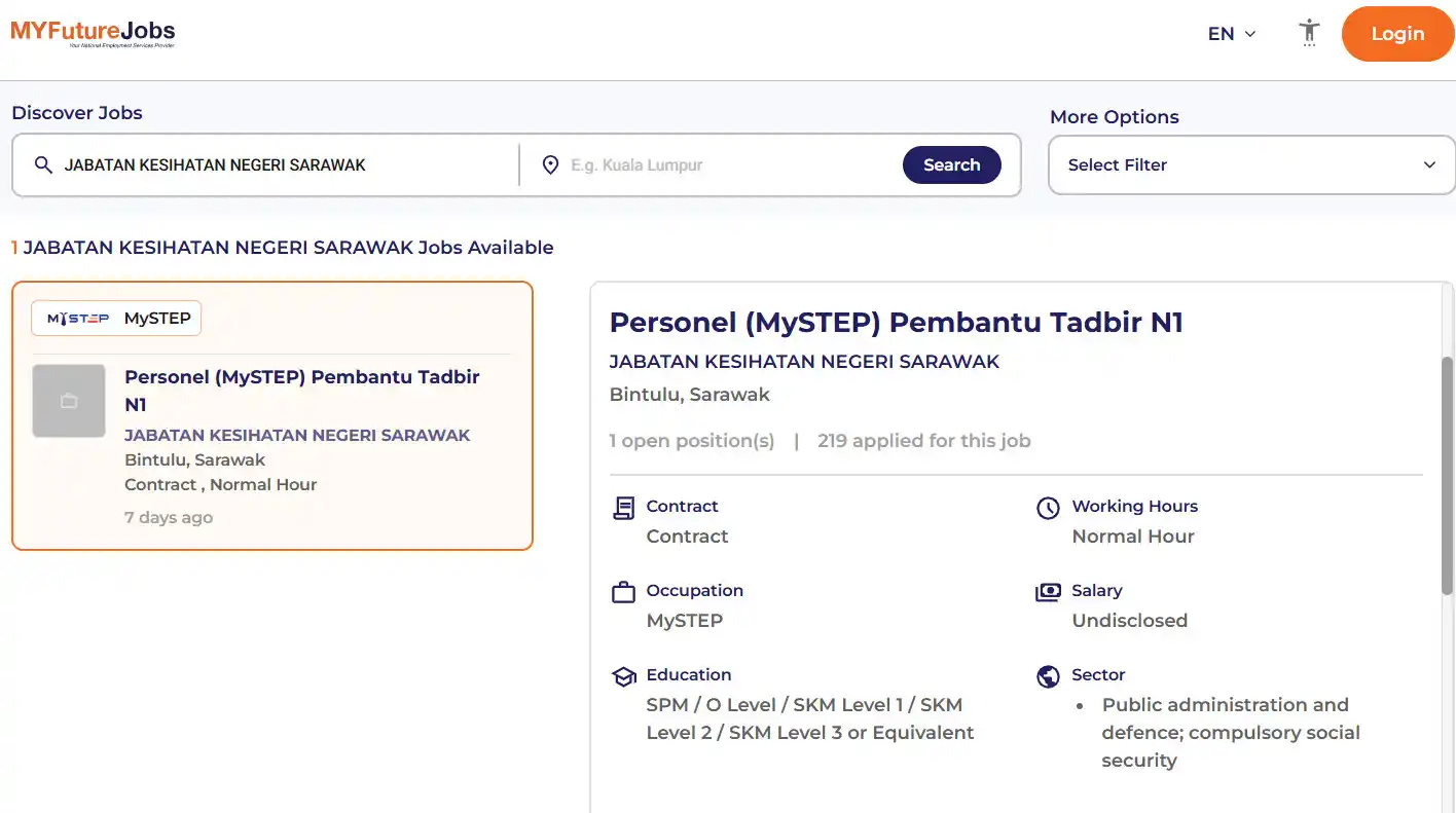 Image from Jawatan Kosong Sarawak : Jawatan Kosong Terkini Jabatan Kesihatan Negeri Sarawak Tarikh Tutup P...