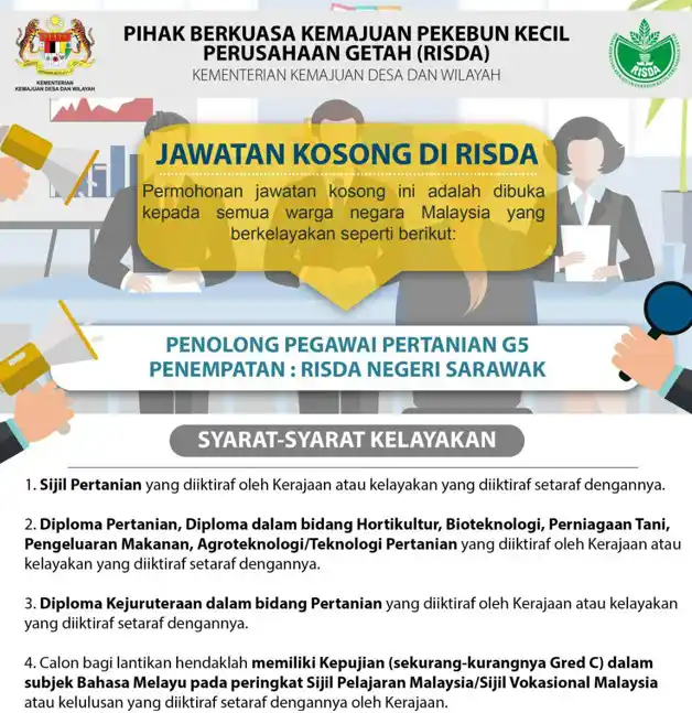 Image from Jawatan Kosong Sarawak : Jawatan Kosong Terkini Pihak Berkuasa Kemajuan Pekebun Kecil Perusahaa...