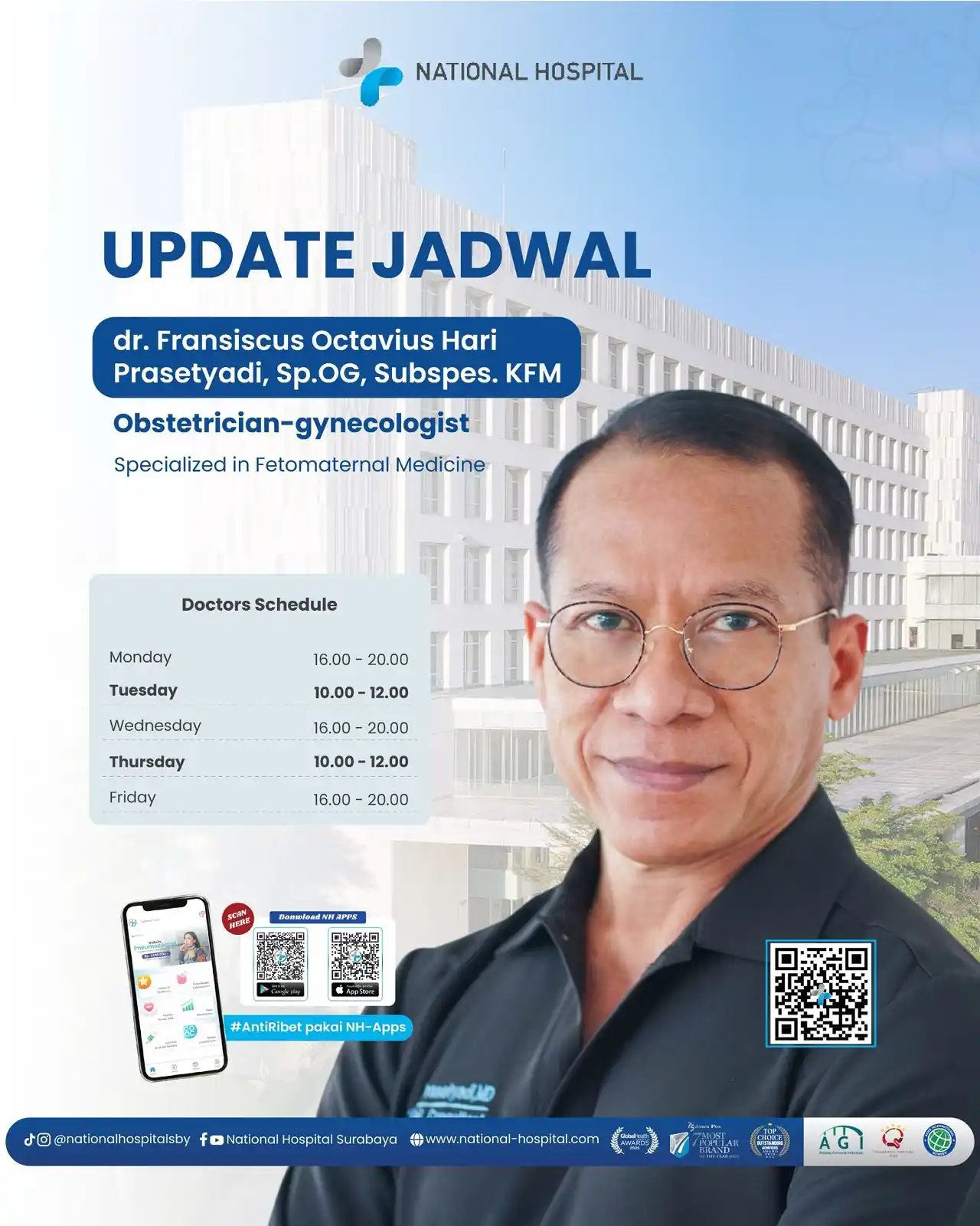 Image from NATIONAL HOSPITAL: Lebih Banyak Waktu untuk Cek Kondisi Janin: Jadwal Dokter Fetomaternal...