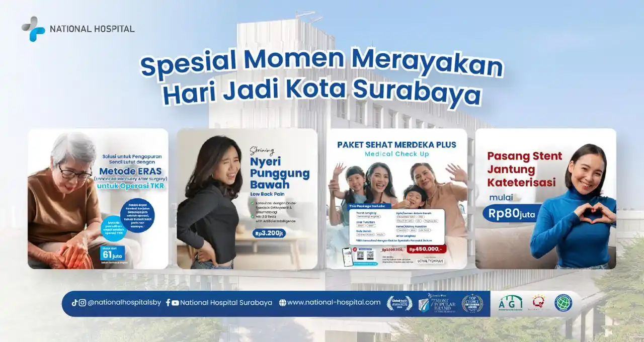 Image from NATIONAL HOSPITAL: 🎉 Selamat Ulang Tahun, Kota Surabaya! 🎉  Dari kami, segenap keluarga...