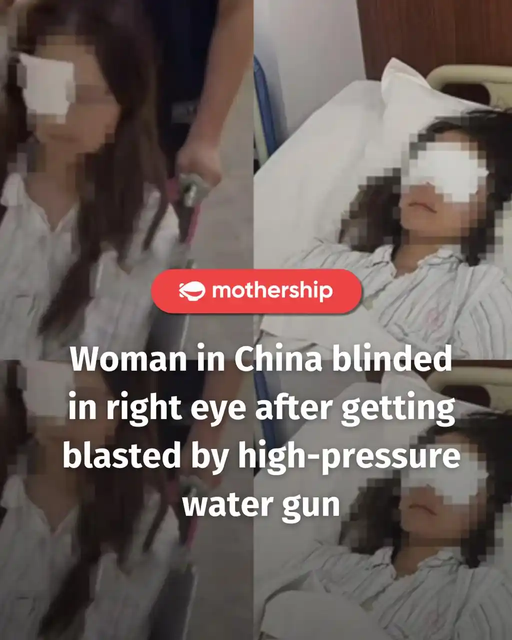 Image from Mothership: The pressure from the water gun spray apparently caused severe injurie...