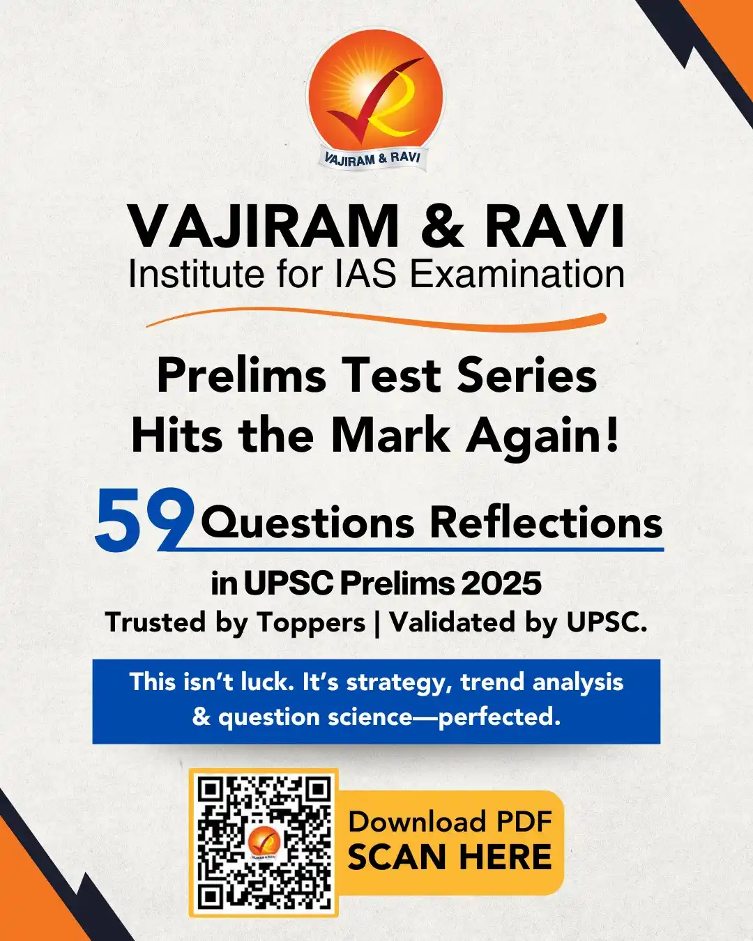 Image from Vajiram & Ravi - An Institute For IAS Examination: The Vajiram & Ravi Powerup Prelims Test Series 2025 showed a remarkabl...