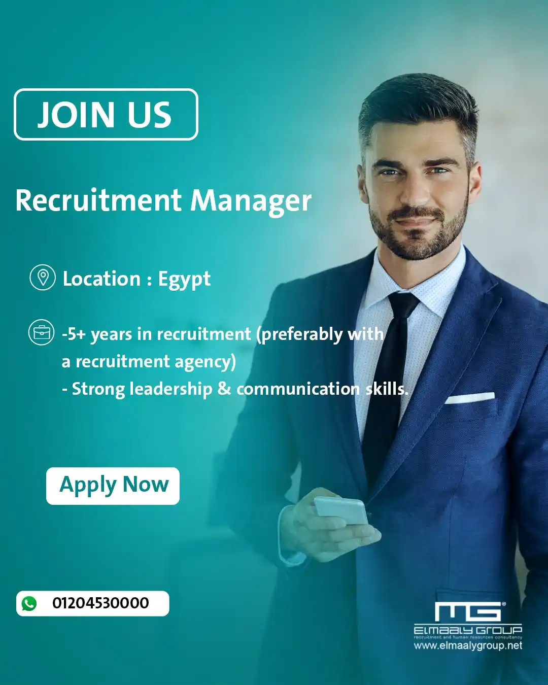 Image from مجموعة المعالي للتوظيف | Elmaaly Group For Recruitment: We're Hiring: Recruitment Manager El Maaly Group – Heliopolis | Full-T...