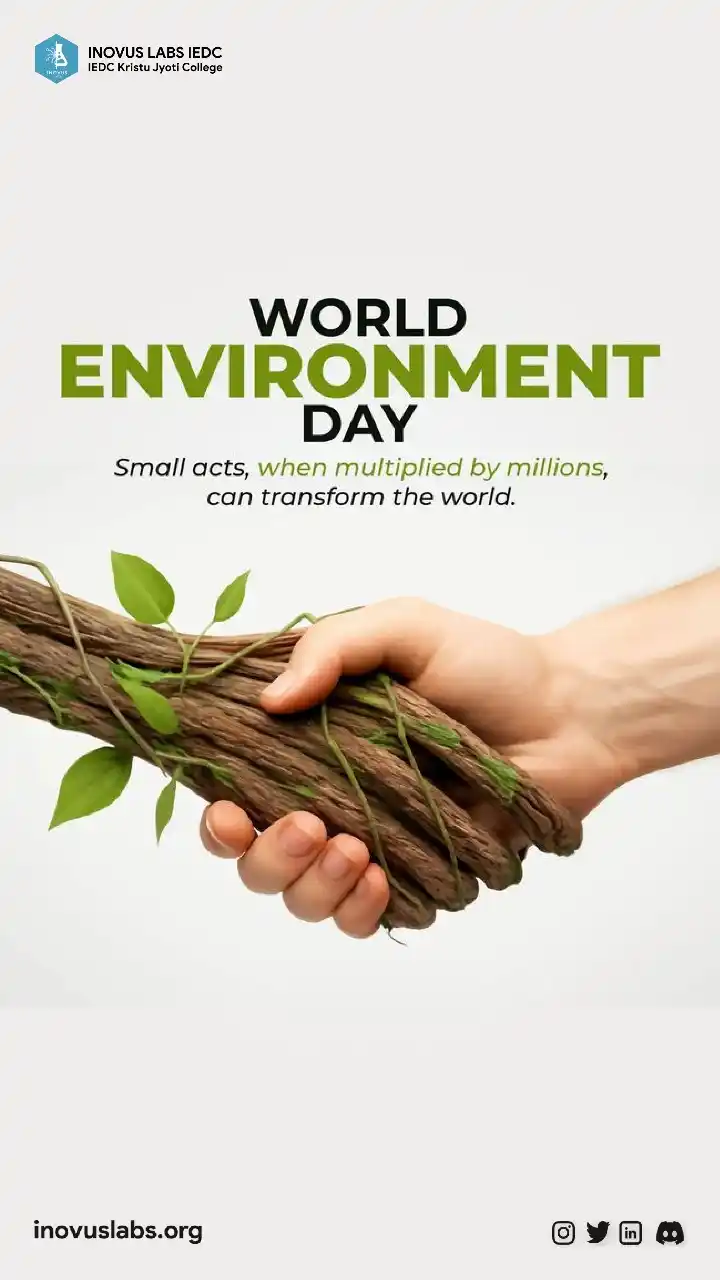 Image from INOVUS LABS IEDC: *World Environment Day*🌿 At INOVUS LABS IEDC, we believe that even th...