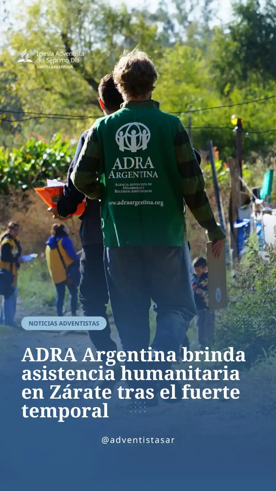 Image from Iglesia Adventista del Séptimo Día Argentina: 🆘🤝 *ADRA Argentina brinda asistencia humanitaria en Zárate tras el f...