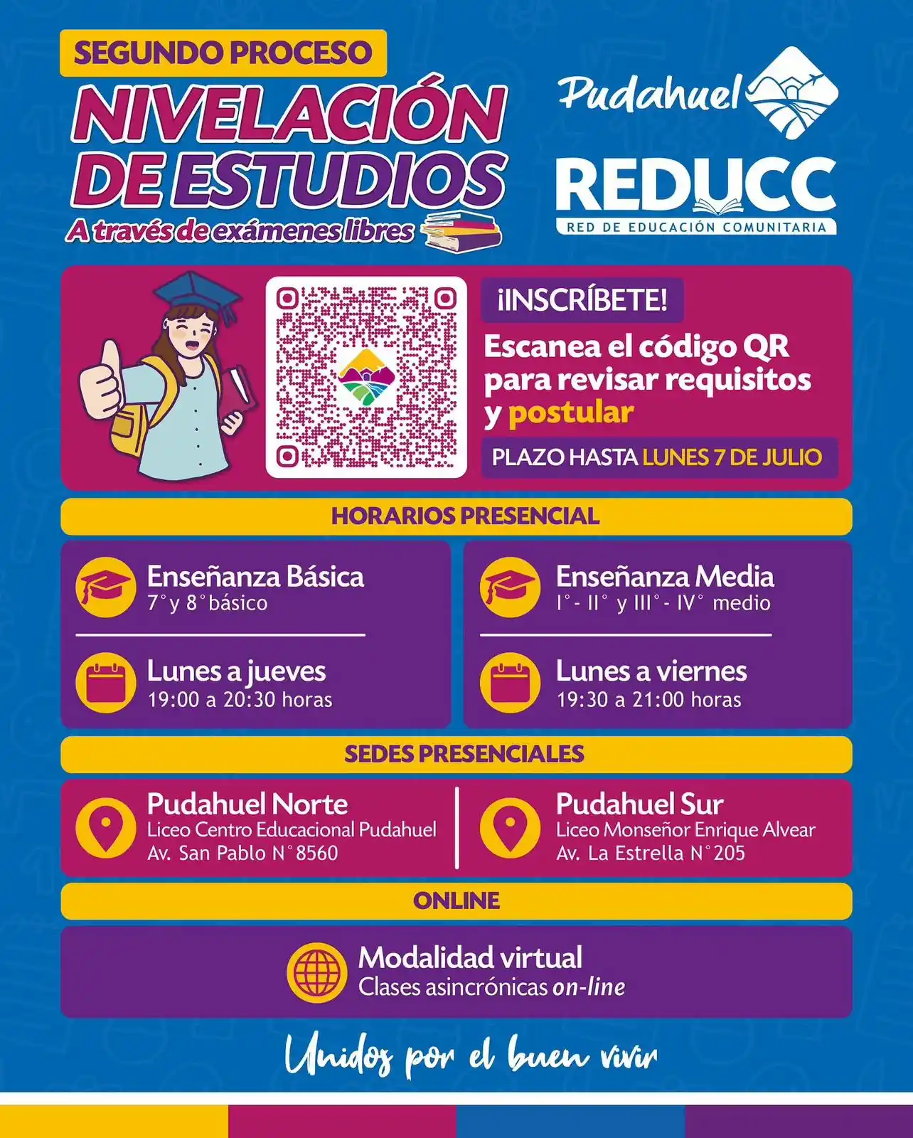 Image from Ilustre Municipalidad De Pudahuel: ¿NO TERMINASTE TU ENSEÑANZA BÁSICA O MEDIA? ¡EN PUDAHUEL PUEDES HACERL...