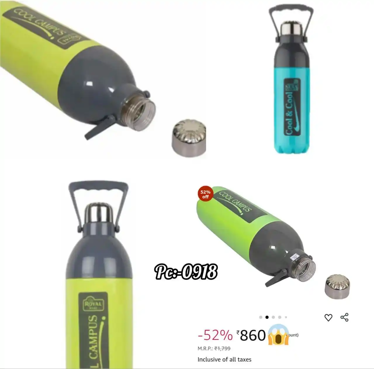 Image from MEHTA MART MHM: Product Name:Cool Bottle Product Code:0918 Market Price ₹600/-😱 S...