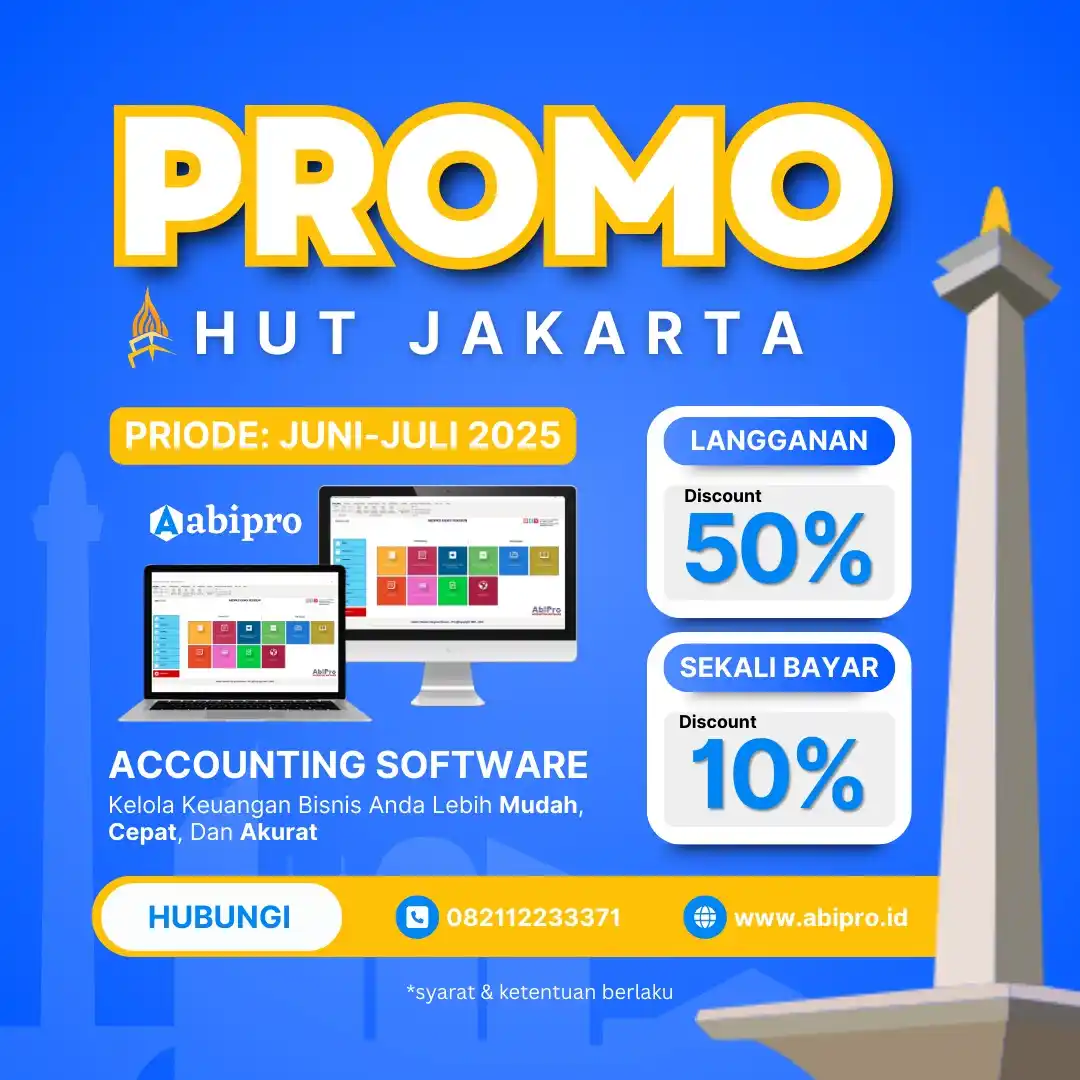 Image from Abipro Accounting Software: 🎉 Promo HUT Jakarta dari AbiPro Software Akuntansi Rayakan ulang ta...