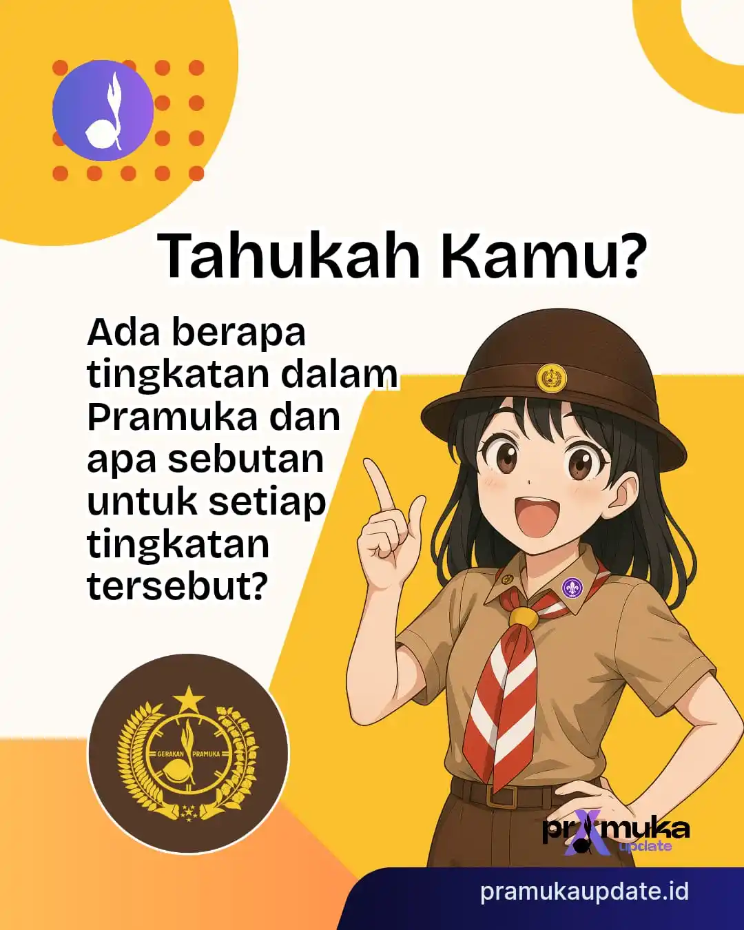 Image from Pramuka Update: Ada berapa tingkatan dalam Pramuka dan apa sebutan untuk setiap tingka...