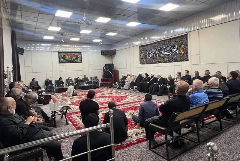 Image from AlShiraziAr: 🔷 *إقامة مجلس العزاء بمناسبة استشهاد الإمام الجواد عليه السلام في مكت...