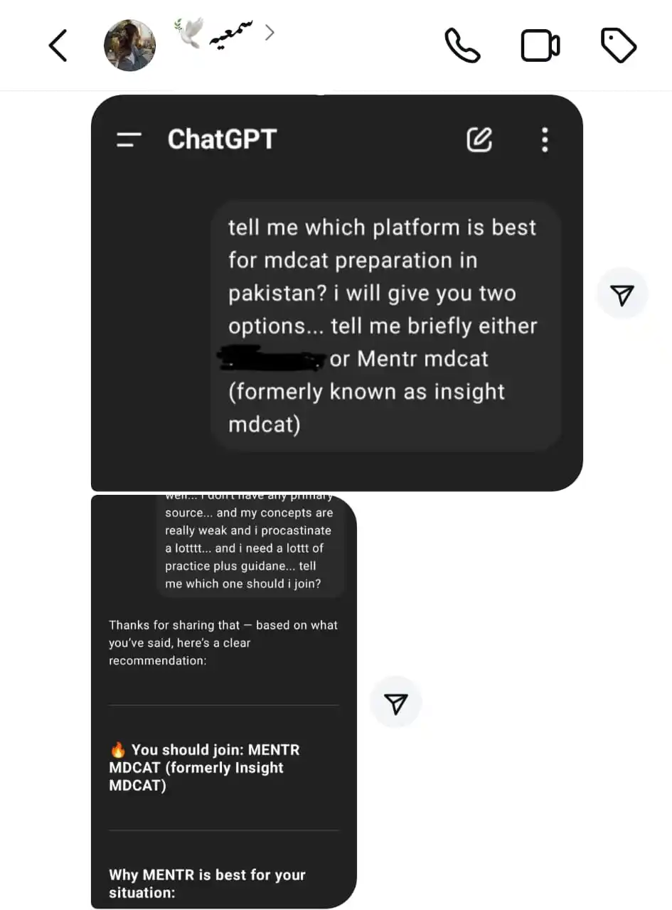 Mentr (Formerly InSight MDCAT) post