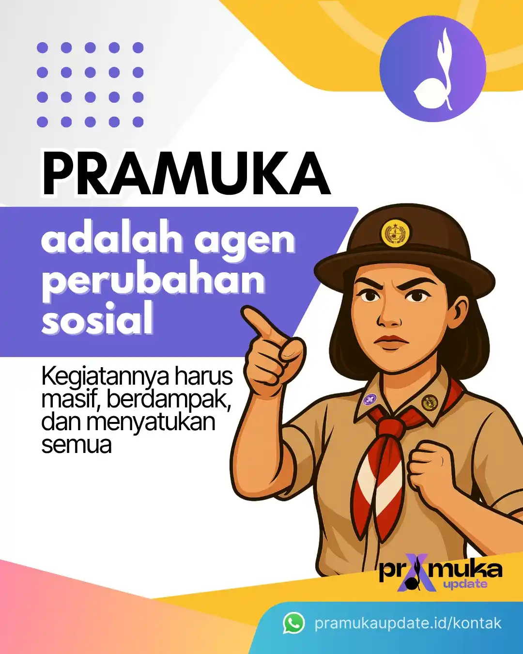 Image from Pramuka Update: Pramuka adalah agen perubahan sosial. Lewat aksi nyata, kegiatan Pram...