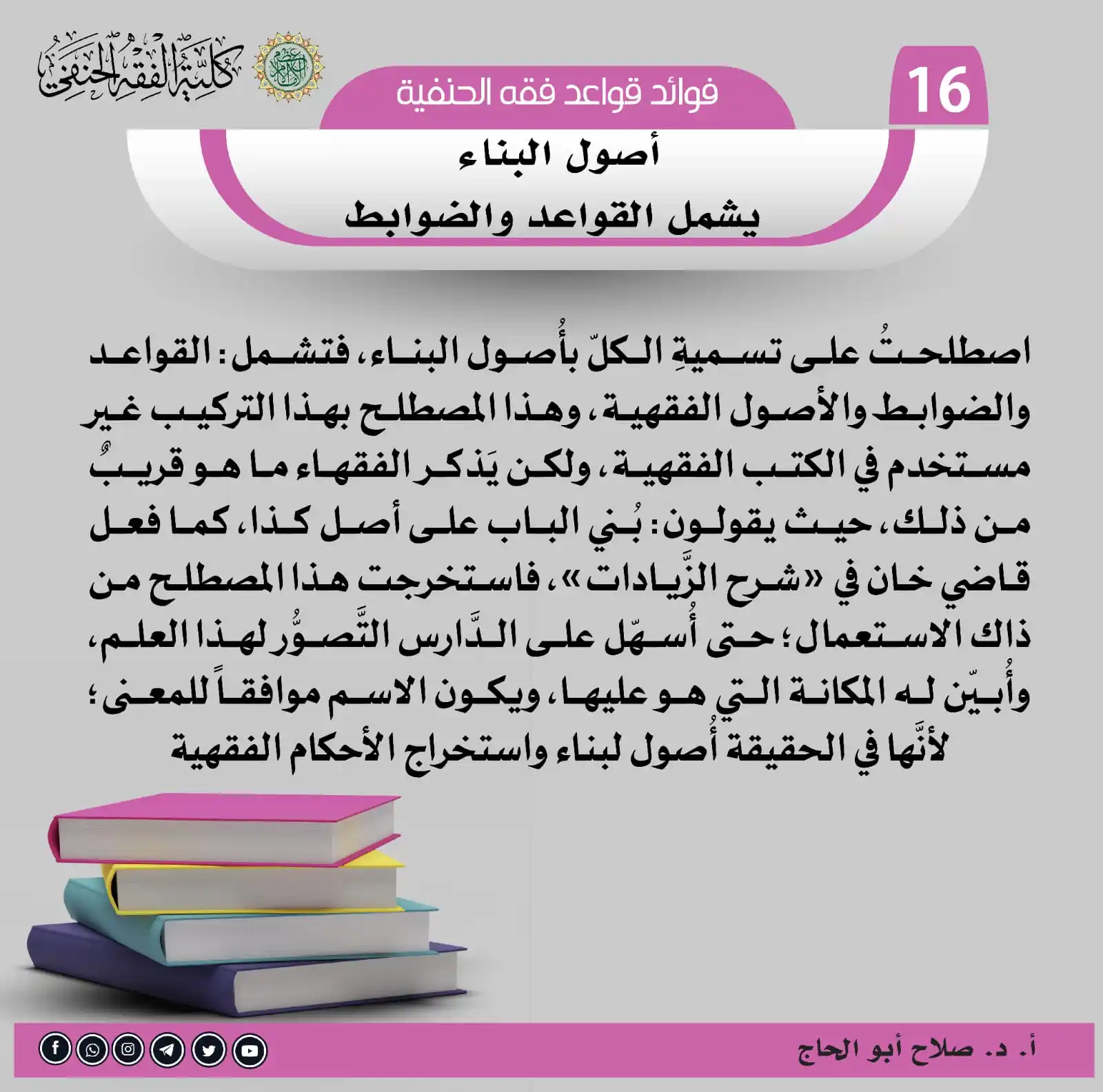 Image from معهد الإفتاء والتفقيه: سلسلة فوائد قواعد فقه الحنفية 🌷✉️البطاقة ((16))✉️🌷 <a class="text-...