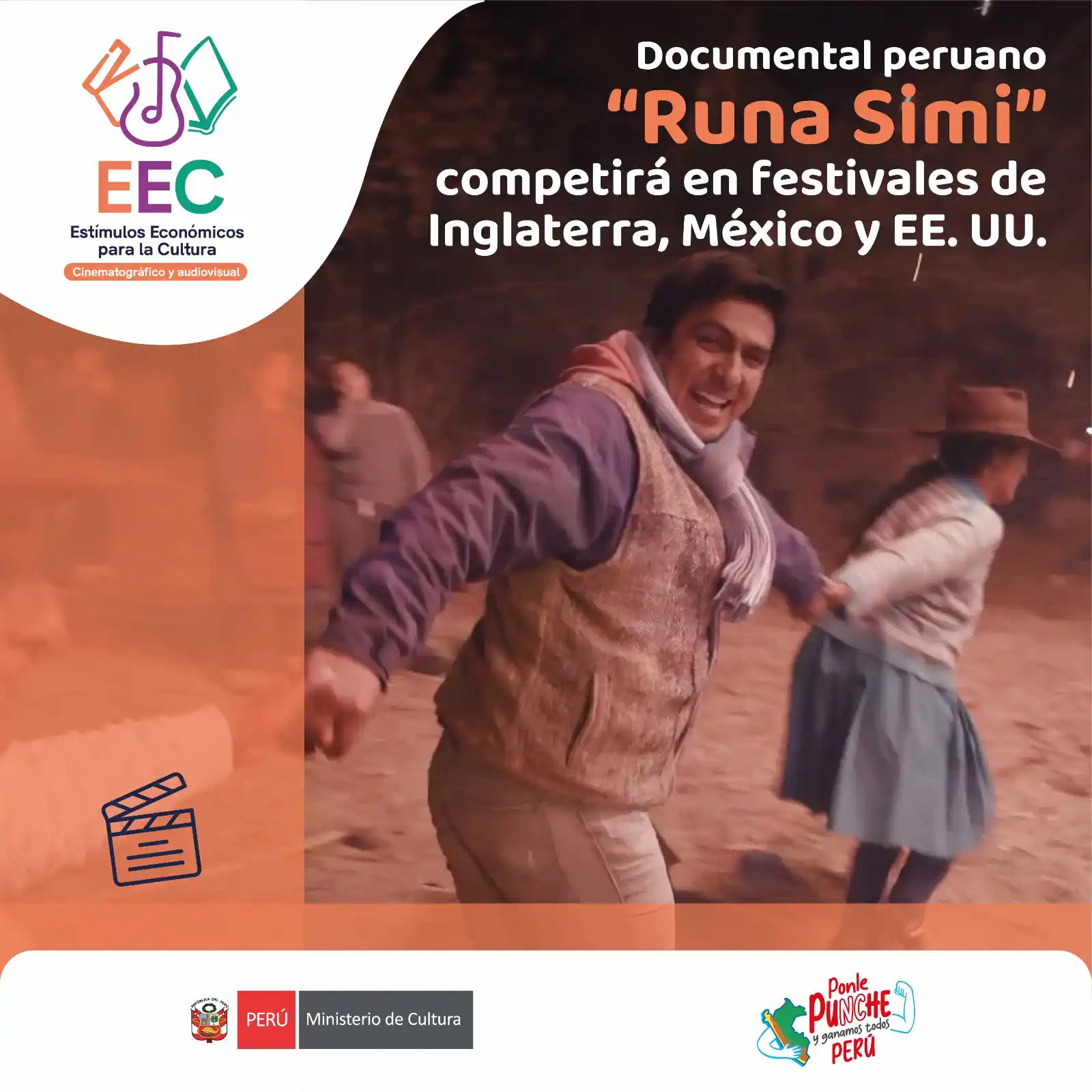 Image from Ministerio de Cultura del Perú: 🌍 *¡Una voz en quechua recorre el mundo!* 🎙️ _Runa Simi_, documenta...