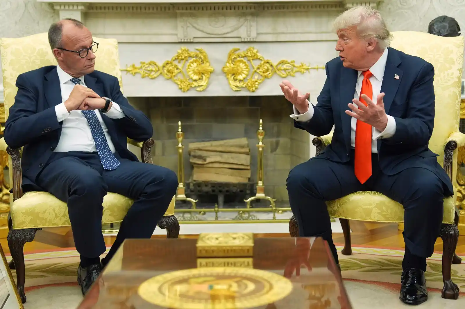 Image from CORRECTIV.Faktencheck: 🇺🇸 Bundeskanzler Friedrich Merz besuchte US-Präsident Donald Trump –...