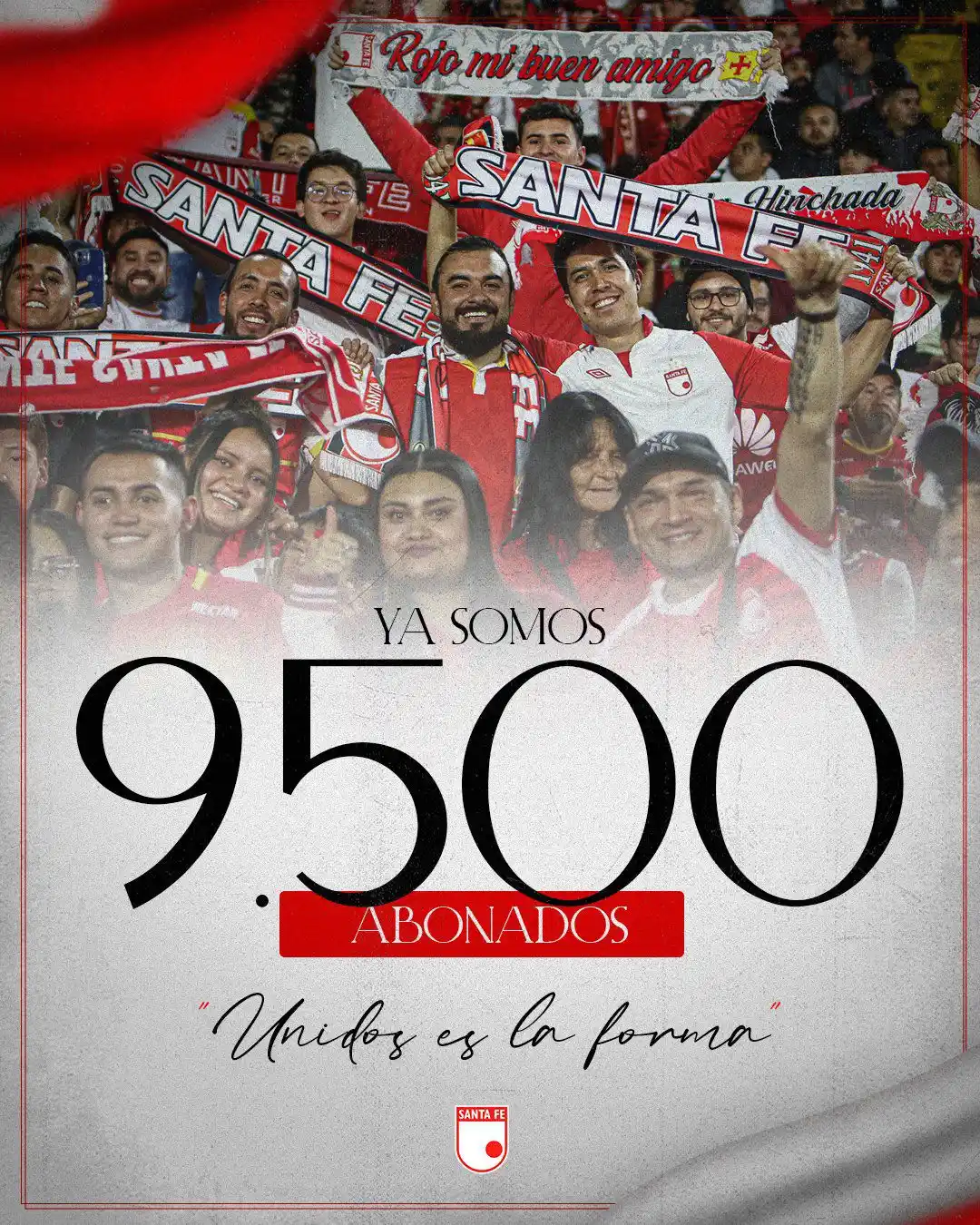 Image from Independiente Santa Fe 🇮🇩: ¡Ya somos 9.500 para los Cuadrangulares Finales!  Gracias a todos los ...