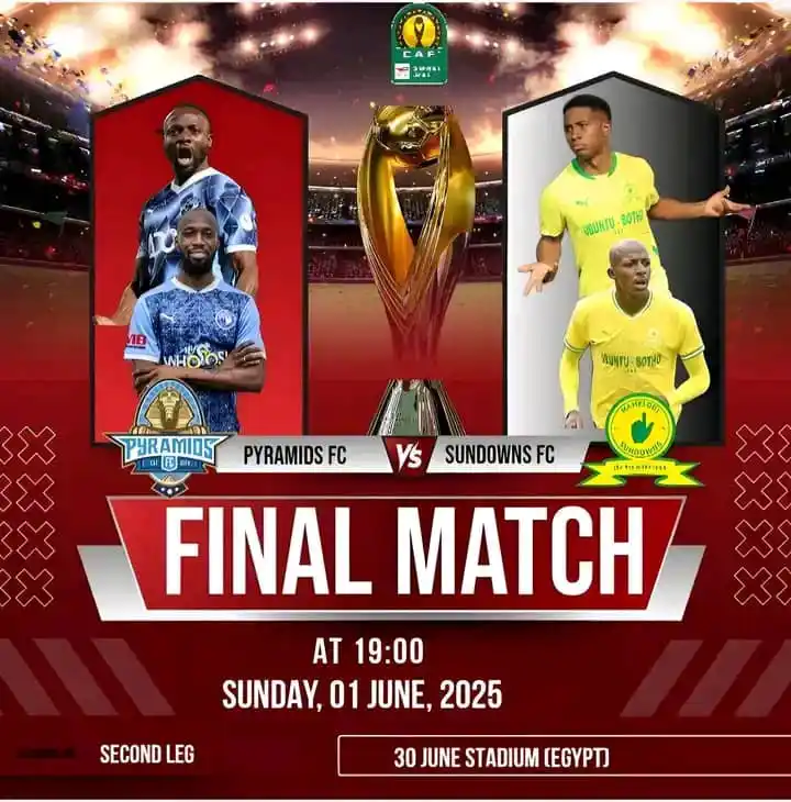 Image from DeMbare DotComs: 🇾🇪 Pyramids 1 (Mayele 24') 🇿🇦 Sundowns 0 *Aggregate (2-1)* `2ND L...