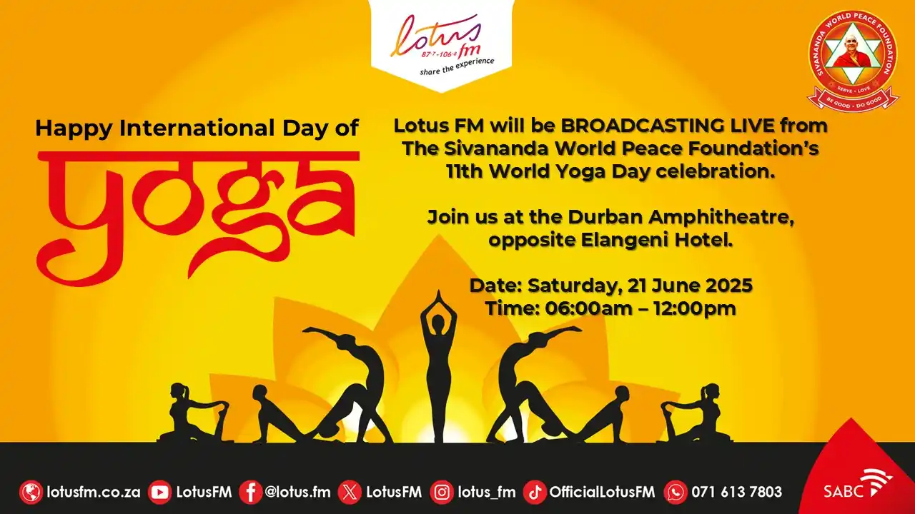 Image from LotusFM: 🧘♂️ Celebrate International Day of Yoga! 🧘♀️ Join us for a mornin...